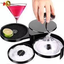 utiliza para escarchar el borde de un vaso o copa con limón ,sal o azúcar